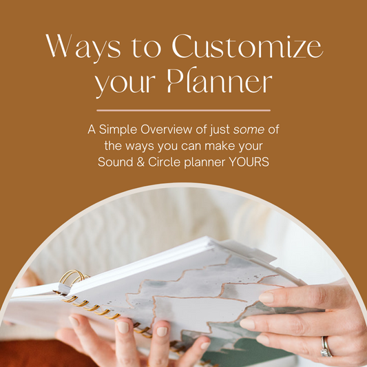 Ways to Customize Your Planner