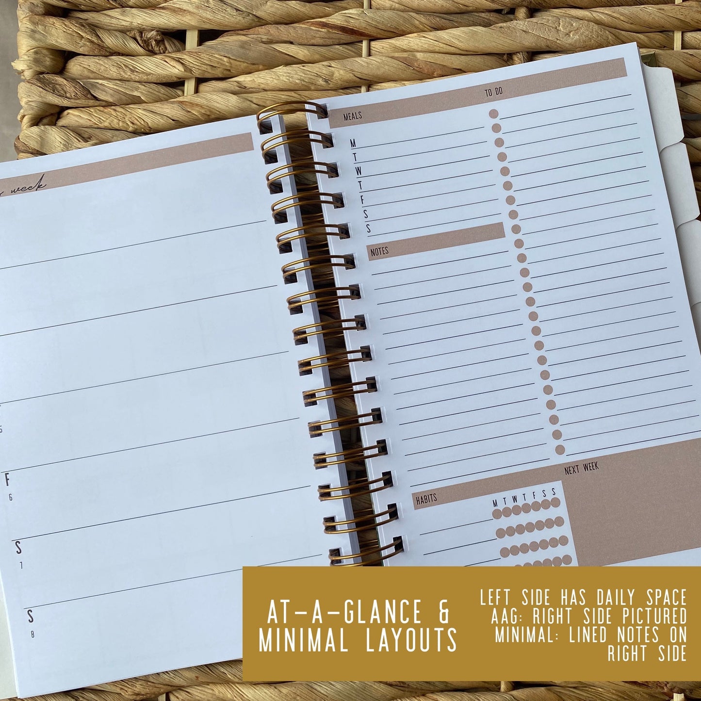 Weekly Planner - Mustard Floral