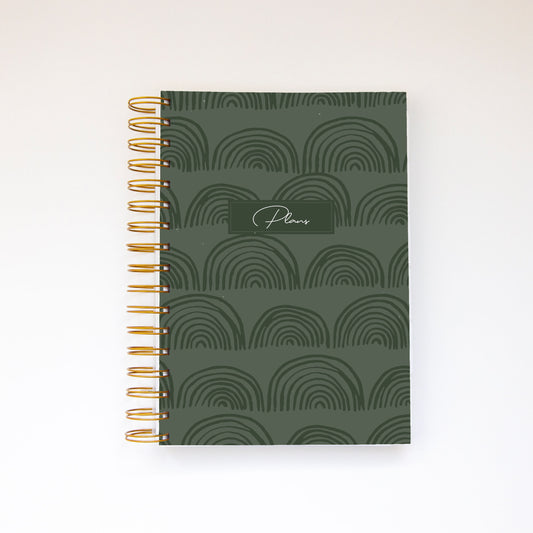 Weekly Planner - Green Rainbows