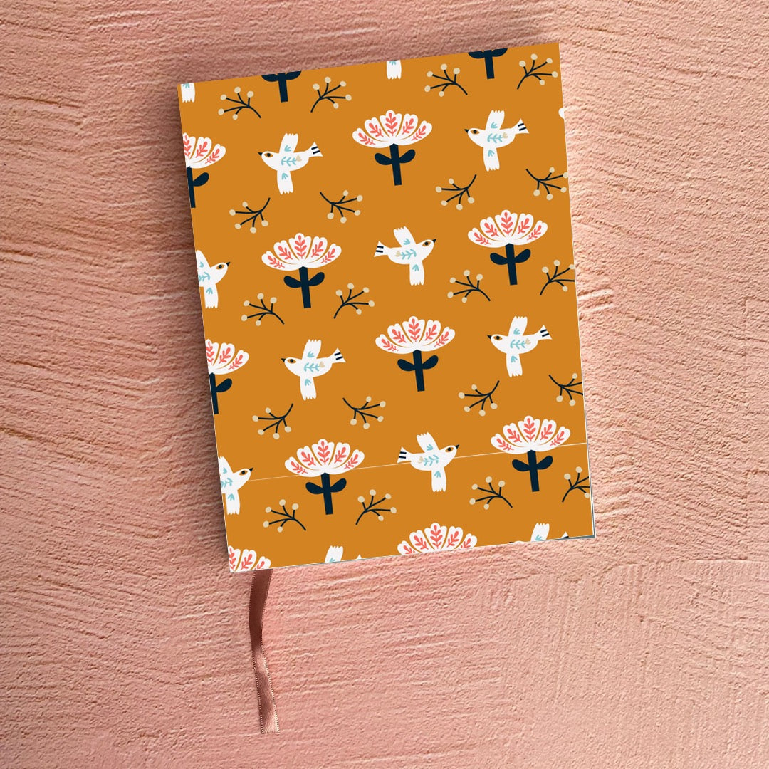 Glue-Bound Notebook - Mustard Nordic