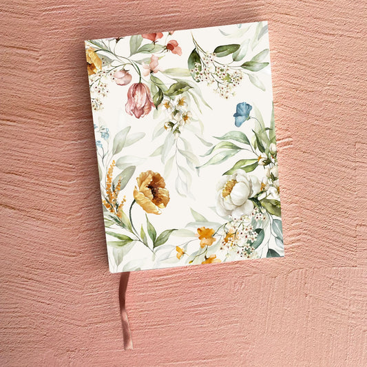 Glue-Bound Notebook - Vintage Floral