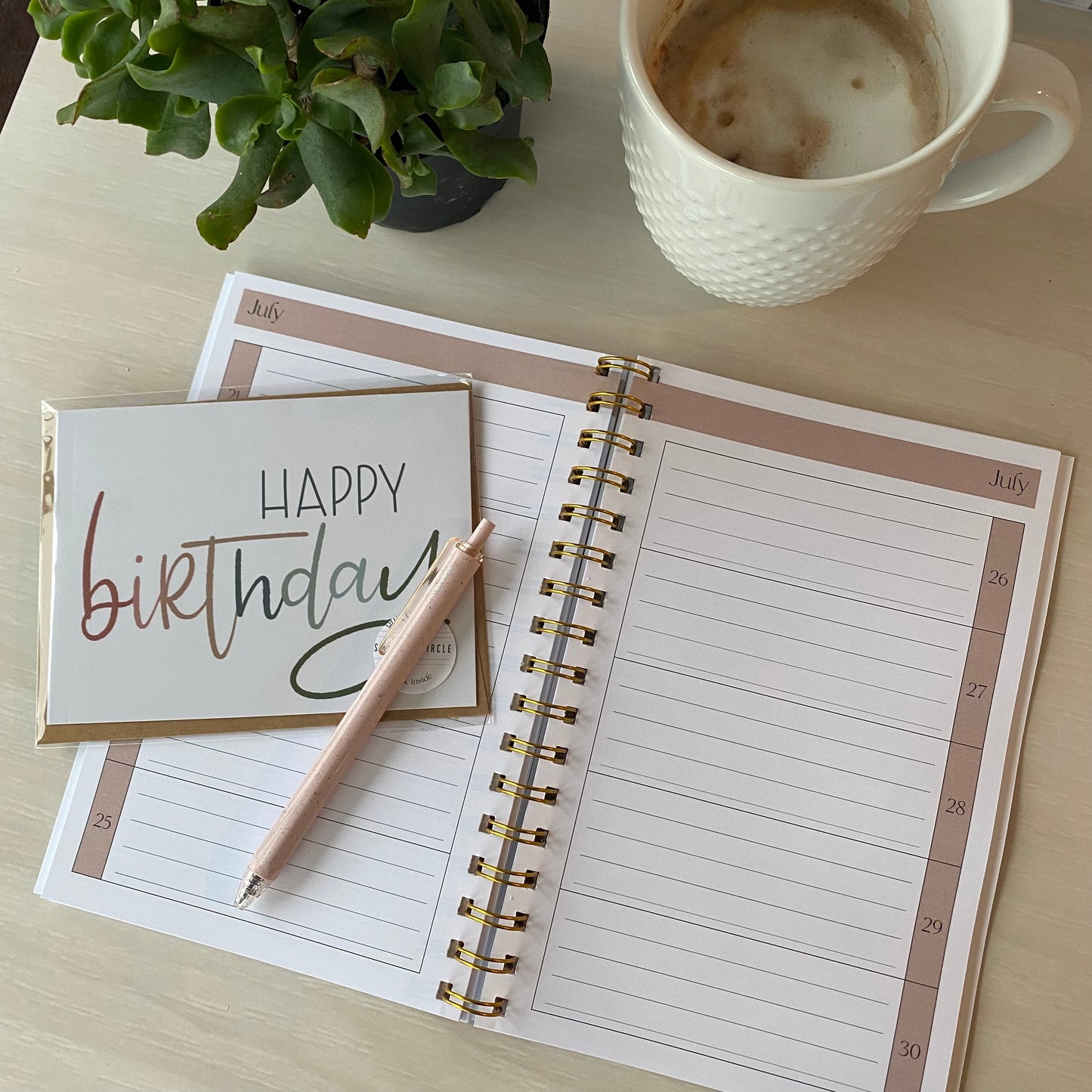 Birthday Calendar Notebook