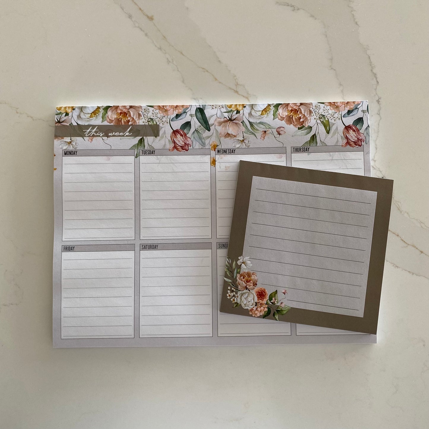 3-Notepad Bundle - Floral