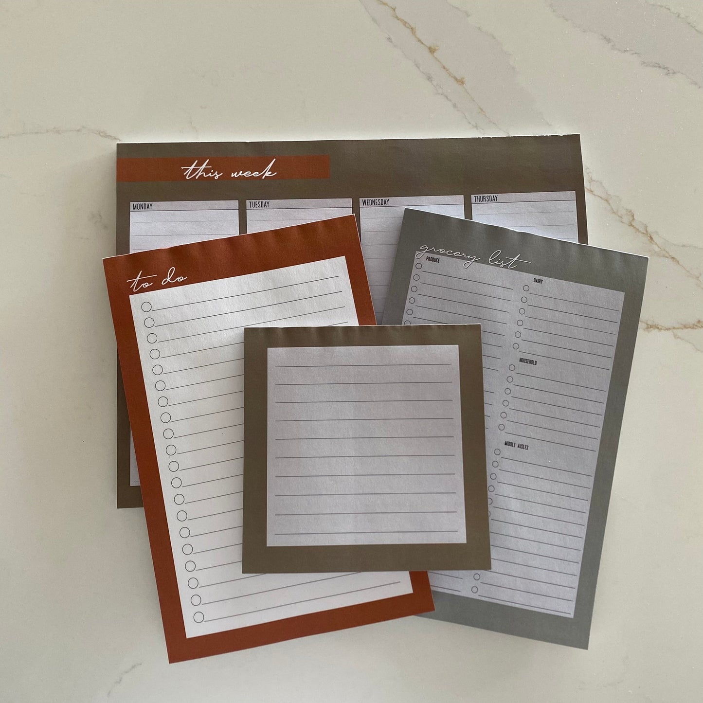 modern neutral notepad bundle