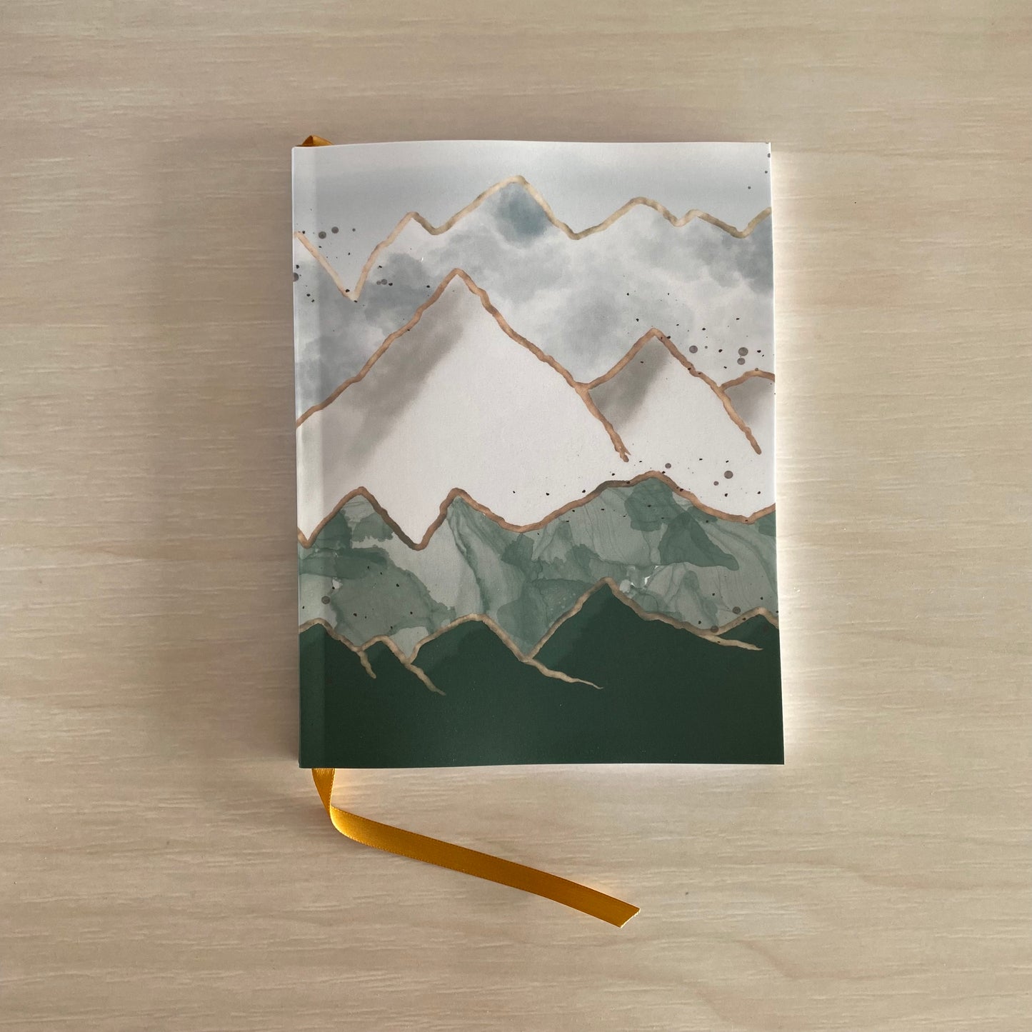 Glue-Bound Notebook - Mountains