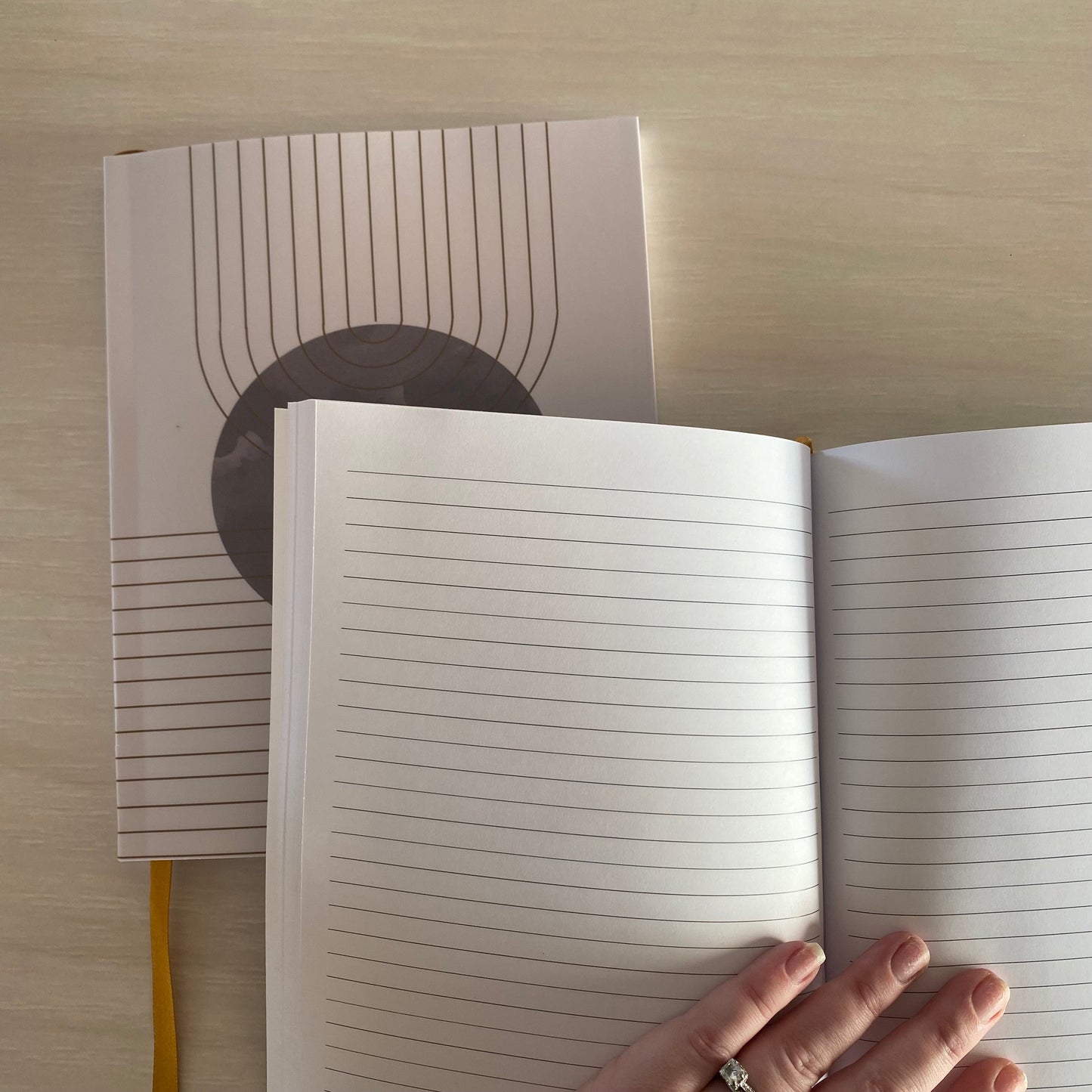 Glue-Bound Notebook - Pastel Waves