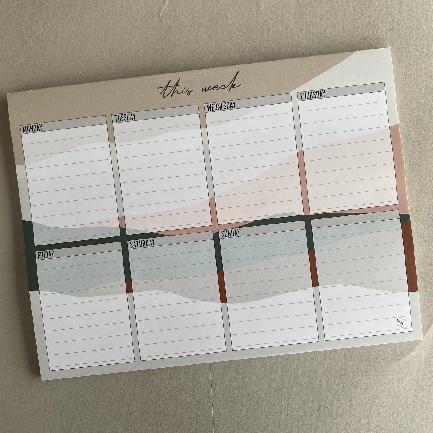 Weekly Pad