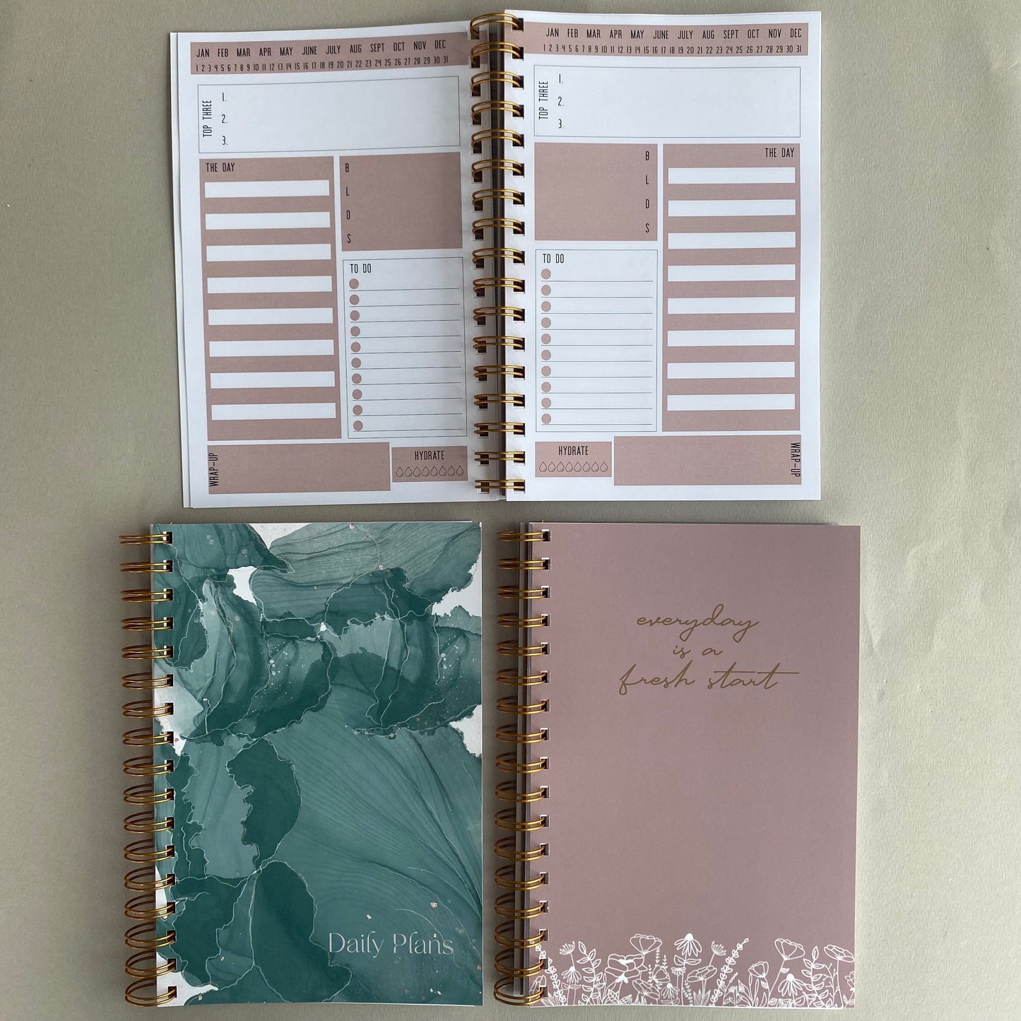 Daily Planner - Pink Floral