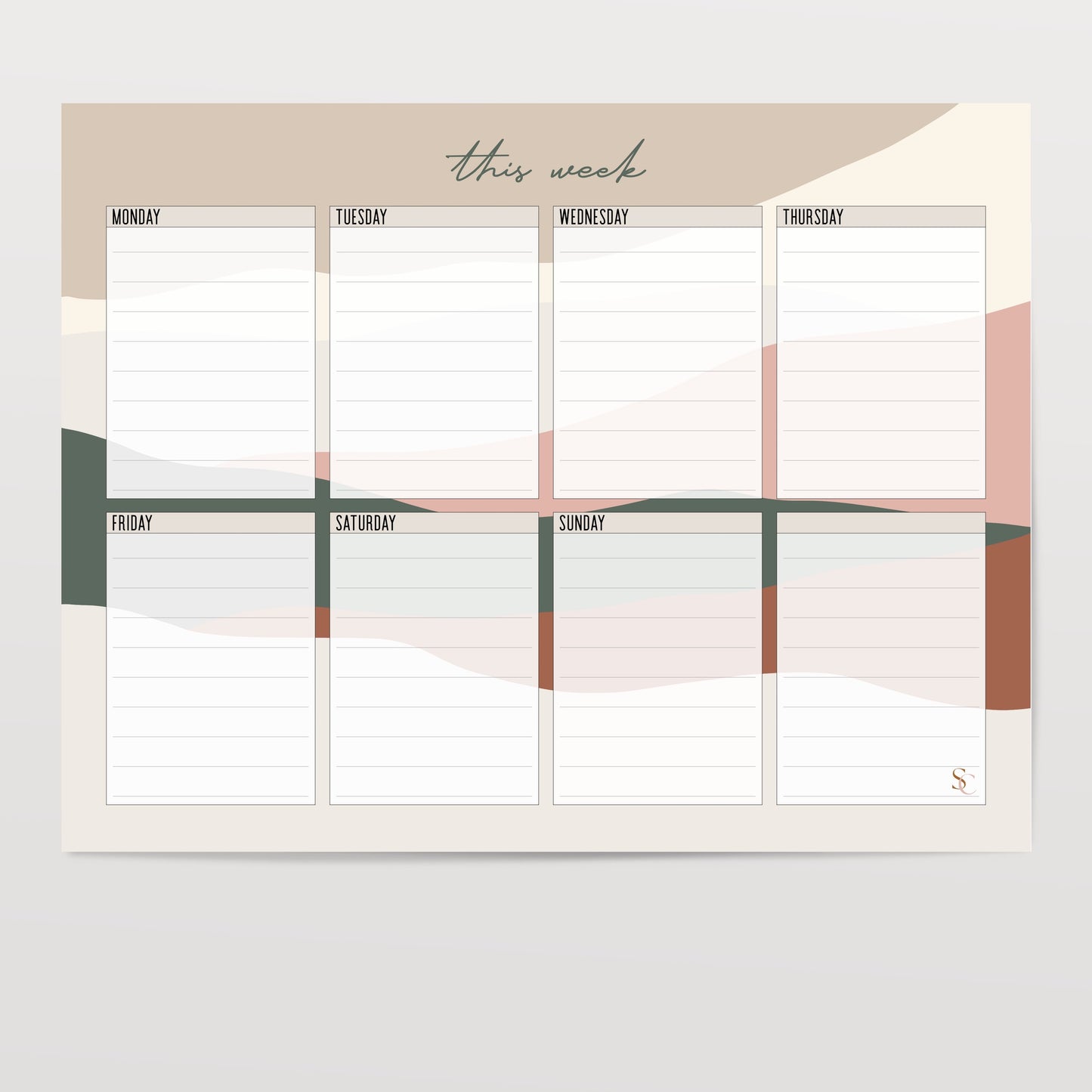 Weekly Pad