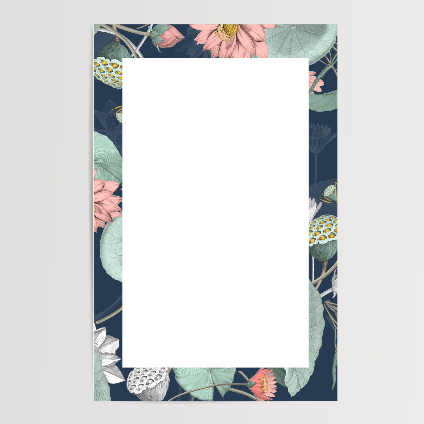 Notepad - Navy Floral